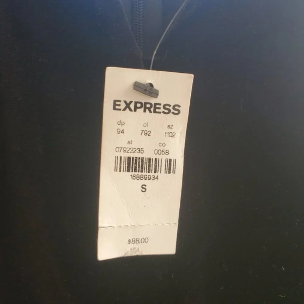 Express Velvet Bodice Polka Dot Tulle Midi Dress Black Party Formal Classic S - Picture 4 of 11